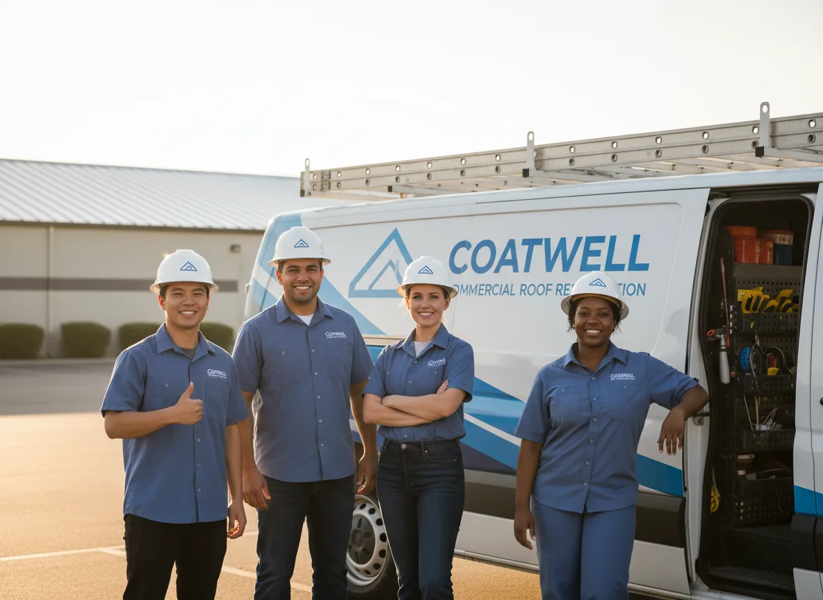 Commercial roof coating company in Derby, IA